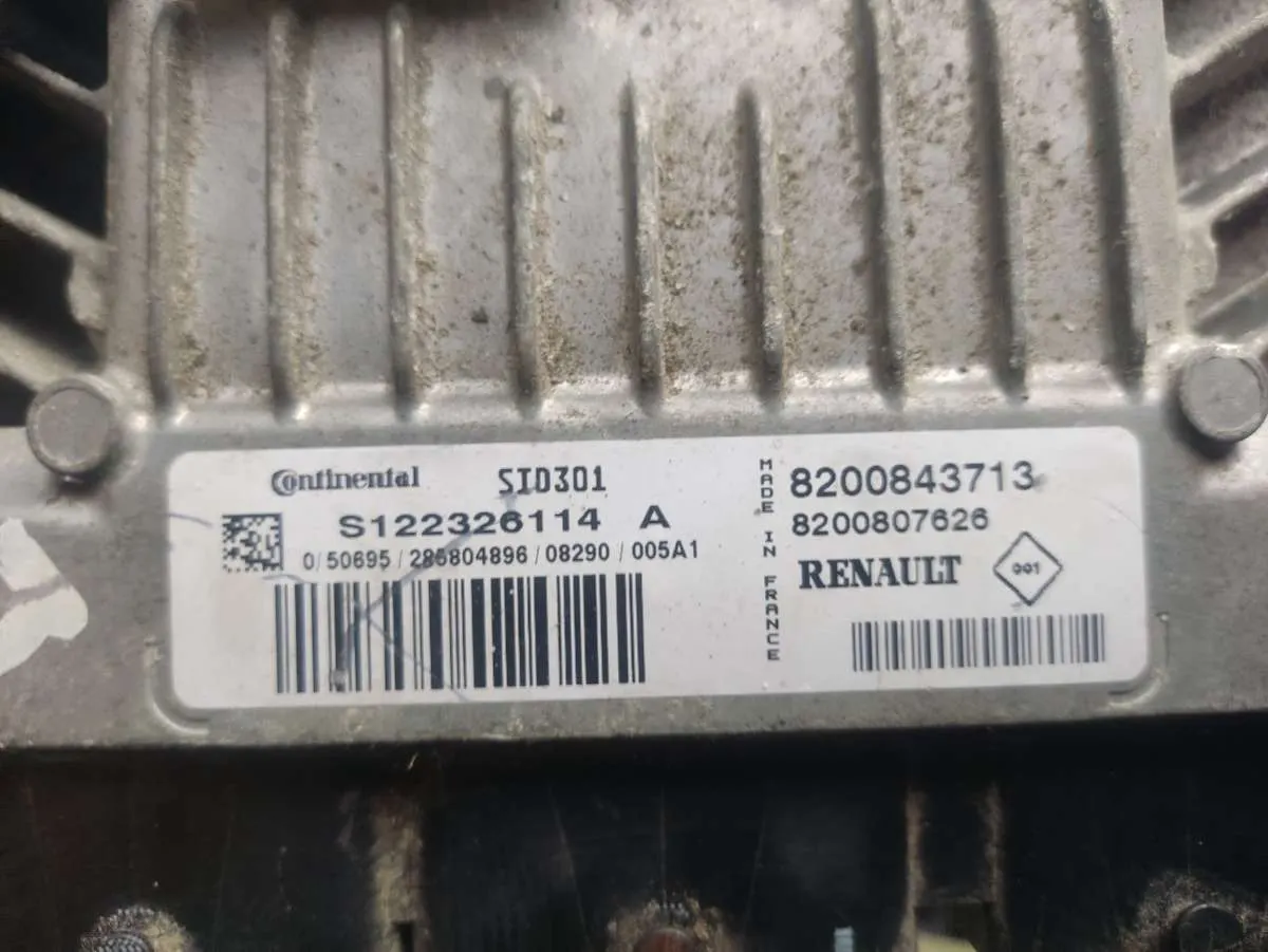 блок управления двигателем Renault Scenic 2 поколение s122326114a — фото 2