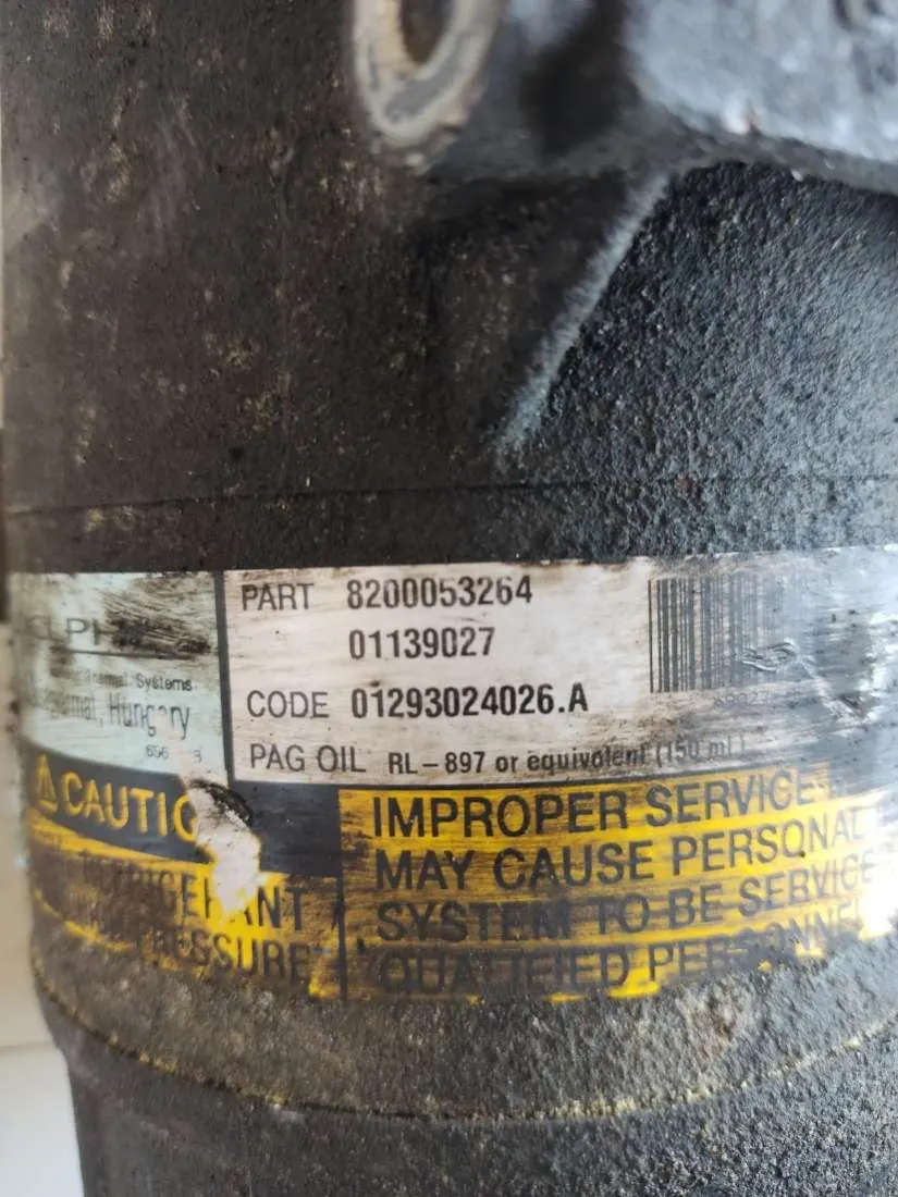 компрессор кондиционера Renault Megane 2 поколение 8200053264 — фото 4