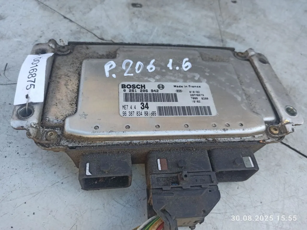 блок управления двигателем Peugeot 206 1 поколение 9638783480