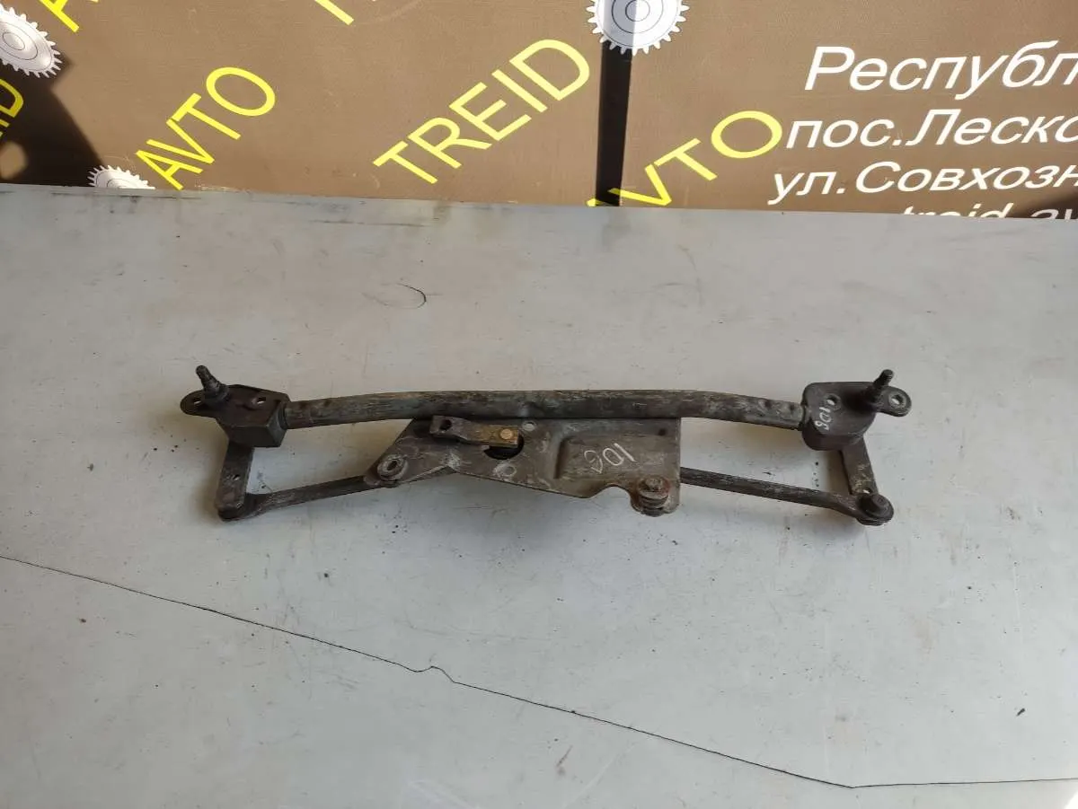Механизм стеклоочистителя (трапеция дворников) Peugeot 106 1 поколение [рестайлинг] — фото 2