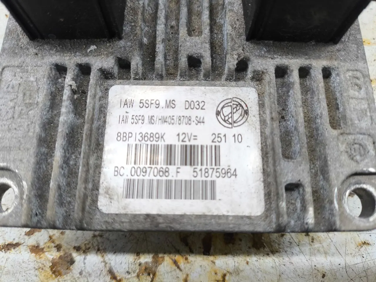 блок управления двигателем Fiat 500 1 поколение 51875964 — фото 2