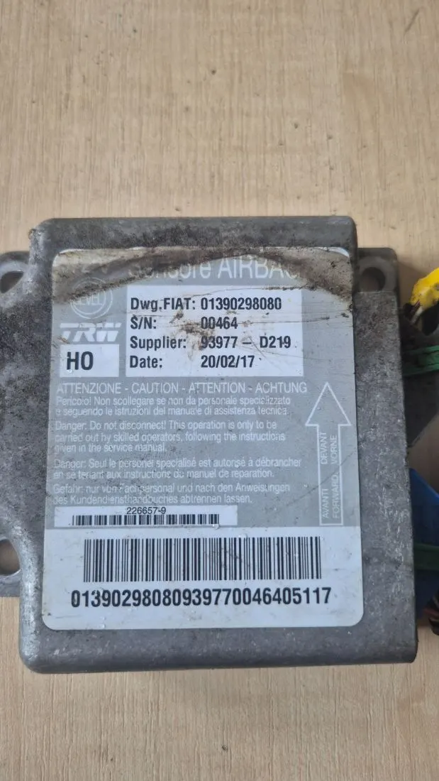 Блок AirBag Citroen Jumper 01390298080