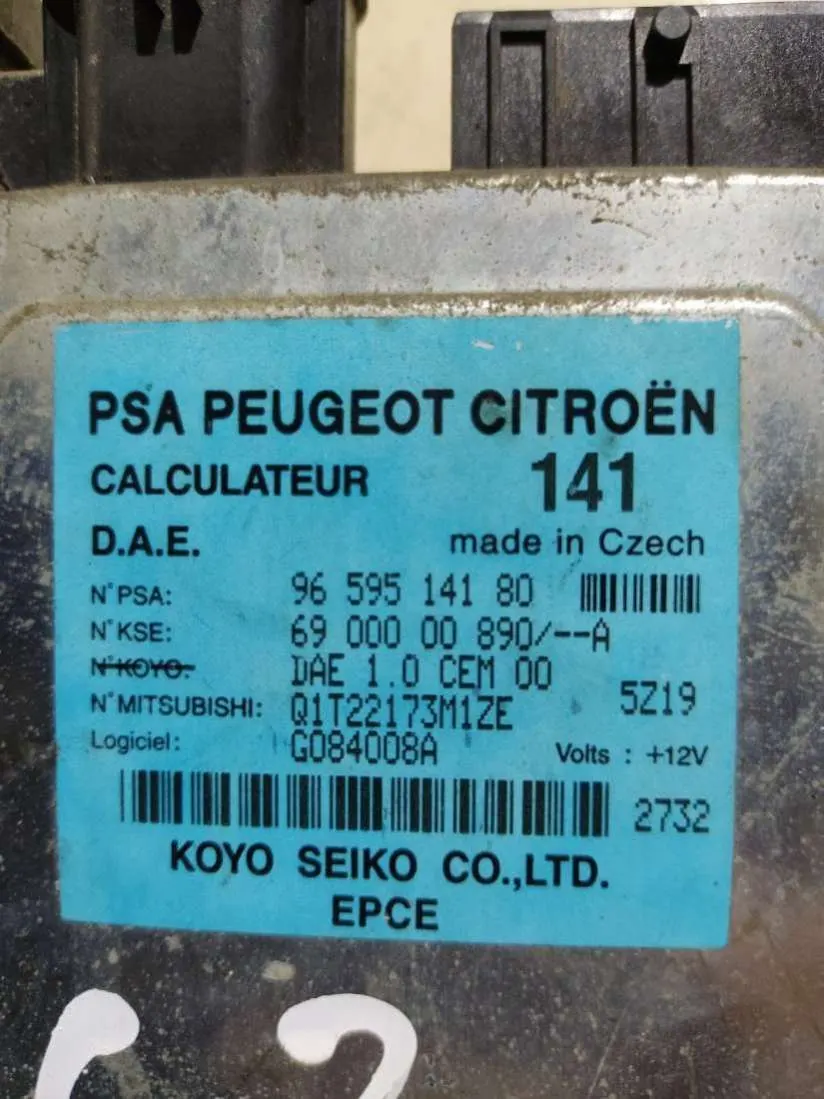 блок управления электроусилителя руля Citroen C3 1 поколение 9659514180 — фото 2