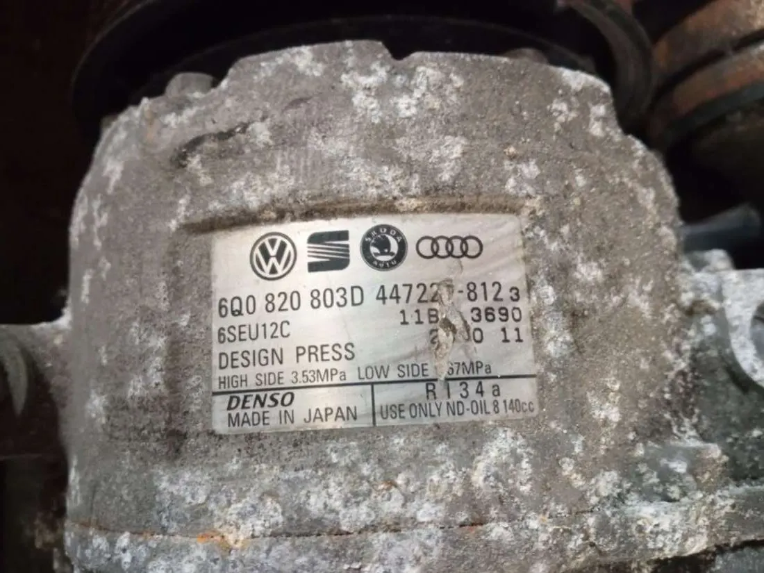 компрессор кондиционера DENSO 6Q0820803D Volkswagen Golf 4 поколение Артикул IMP-260602-08541
