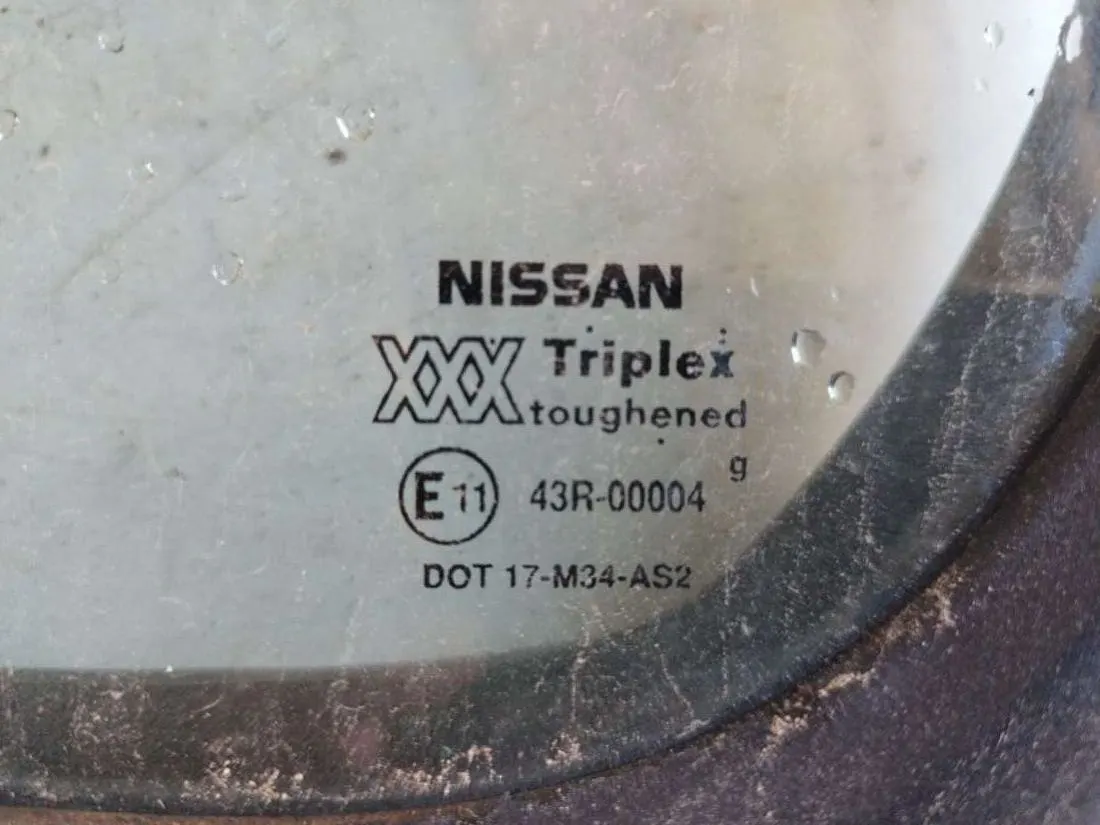 Стекло двери задней левой Nissan Primera 2 поколение — фото 2