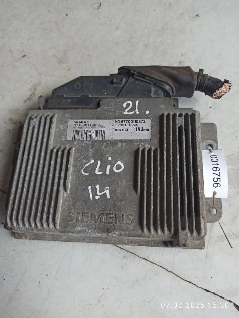 блок управления двигателем Renault Clio 1 поколение 7700110372 — фото 2